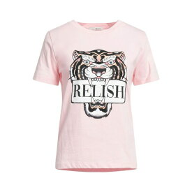 【送料無料】 レリッシュ レディース Tシャツ トップス T-shirts Pink