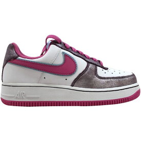 Nike ナイキ レディース スニーカー 【Nike Air Force 1 Low '07】 サイズ US_W_12W White Cool Rose Aubergine (Women's)