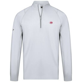レベルウェア メンズ ジャケット＆ブルゾン アウター Cincinnati Reds Levelwear Theory Insignia QuarterZip Pullover White