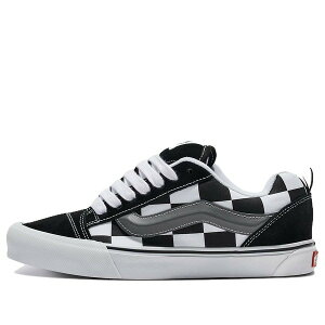 Vans �o���Y �����Y �X�j�[�J�[ �yVans Knu Skool Mega Check 'Black White' VN0009QCCJJ�z �T�C�Y US_M_4