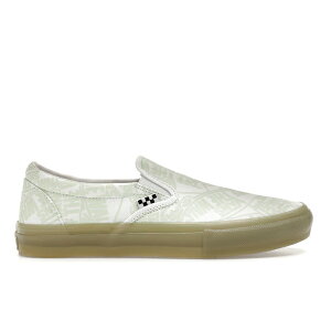 Vans �o���Y �����Y �X�j�[�J�[ �yVans Classic Slip-On Zumiez Glow In The Dark Checkerboard�z �T�C�Y US_10.5(28.5cm) Glow/White