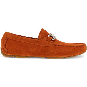Ferragamo tFK Y Xj[J[ yFerragamo Gancini Suede Driving Shoes Orangez TCY US_7(25.0cm) Orange
