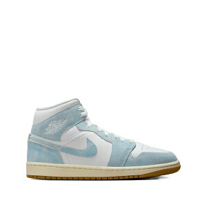 �W���[�_�� ���f�B�[�X �X�j�[�J�[ �V���[�Y Air jordan 1 mid denim/gum sneakers Blue