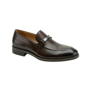 g~[ qtBK[ Y Xb|E[t@[ V[Y Men's Caydin Leather Dress Loafers Brown Leather