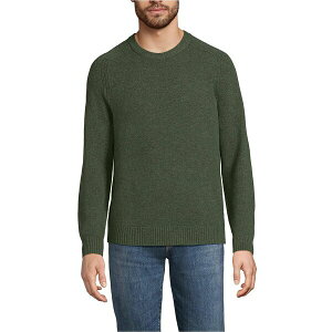 �����Y�G���h �����Y �j�b�g&�Z�[�^�[ �A�E�^�[ Men's Long Sleeve Lambswool Crewneck Sweater Thyme