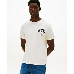 g~[ qtBK[ Y Vc gbvX Men's Embroidered NYC Logo T-Shirt Ivory Petal