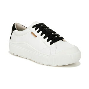 hN^[EV[ fB[X Xj[J[ V[Y Women's Time Off Lace Up Platform Sneakers White/Black Faux Leather