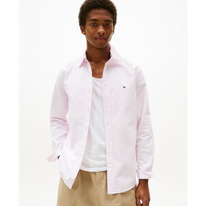 g~[ qtBK[ Y Vc gbvX Men's Regular-Fit Striped Heritage Oxford Long-Sleeve Shirt Rose Petal / White