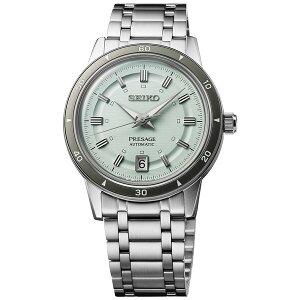 ZCR[ Y uXbgEoOEANbg ANZT[ Men's Automatic Presage Style 60s Stainless Steel Bracelet Watch 40mm Green