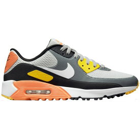 ナイキ メンズ ゴルフ スポーツ Nike Men's Air Max 90 G Golf Shoes Grey/Orange/Yellow