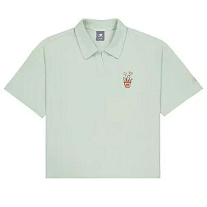 New Balance j[oX fB[X Xj[J[ y(WMNS) New Balance Potted Plant Graphic Polo Shirt 'Light Blue' NFE26112-MTz TCY US_W_XS