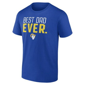 ファナティクス メンズ Tシャツ トップス Los Angeles Rams Fanatics Branded Best Dad Ever Team TShirt Royal