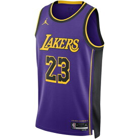 ジョーダン メンズ ユニフォーム トップス LeBron James Los Angeles Lakers Jordan Brand Unisex Swingman Jersey Statement Edition Purple