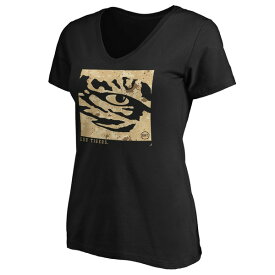 ファナティクス レディース Tシャツ トップス LSU Tigers Fanatics Branded Women's OHT Eagle VNeck TShirt Black