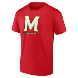 ファナティクス メンズ Tシャツ トップス Maryland Terrapins Fanatics Branded Father's Day #1 Dad TShirt Red
