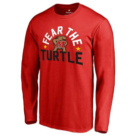 ファナティクス メンズ Tシャツ トップス Maryland Terrapins Fanatics Branded Hometown Collection Fear the Turtle Long Sleeve TShirt Red