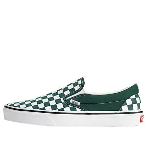 Vans �o���Y �����Y �X�j�[�J�[ �yVans Classic Slip On Checkerboard 'Emerald Green' VN000EACEME�z �T�C�Y US_5(23.0cm)
