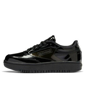Reebok ���[�{�b�N ���f�B�[�X �X�j�[�J�[ �y(WMNS) Reebok Cardi B x Coated Club C Double 'Triple Black' H02565�z �T�C�Y US_5.5(22.5cm)