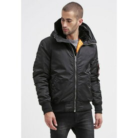 アルファインダストリーズ メンズ ジャケット＆ブルゾン アウター MA-1 HOODED - Light jacket - black