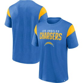 ファナティクス メンズ Tシャツ トップス Los Angeles Chargers Fanatics Branded Home Stretch Team TShirt Powder Blue