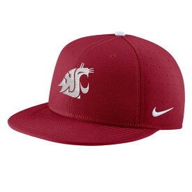 ナイキ メンズ 帽子 アクセサリー Washington State Cougars Nike Aero True Baseball Performance Fitted Hat Crimson