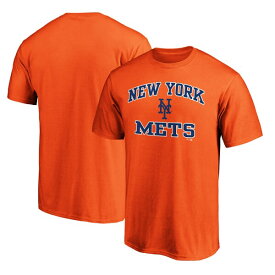 ファナティクス メンズ Tシャツ トップス New York Mets Fanatics Branded Heart & Soul TShirt Orange