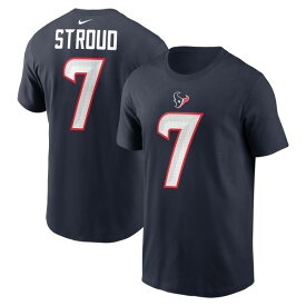 ナイキ メンズ Tシャツ トップス C.J. Stroud Houston Texans Nike Player Name & Number TShirt Navy