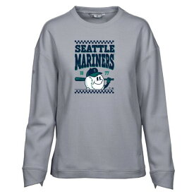 レベルウェア レディース パーカー・スウェットシャツ アウター Seattle Mariners Levelwear Women's Fiona Inaugural Pullover Sweatshirt Gray