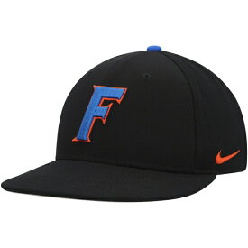 ナイキ メンズ 帽子 アクセサリー Florida Gators Nike Aero True Baseball Performance Fitted Hat Black