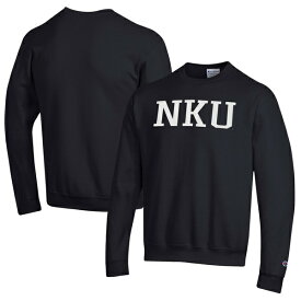 チャンピオン メンズ パーカー・スウェットシャツ アウター Northern Kentucky University Norse Champion Eco Powerblend Crewneck Sweatshirt Black