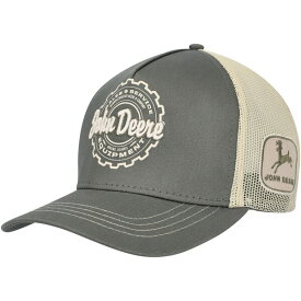 ジョンディア メンズ 帽子 アクセサリー John Deere Equipment High Profile Trucker Adjustable Hat Olive