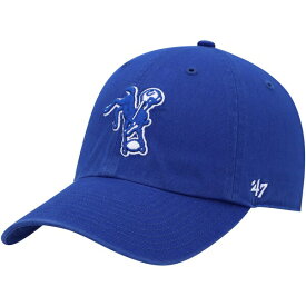 フォーティーセブン メンズ 帽子 アクセサリー Indianapolis Colts '47 Clean Up Legacy Adjustable Hat Royal