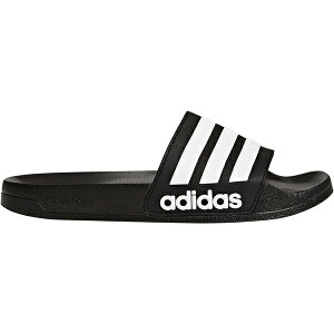 adidas �A�f�B�_�X �����Y �X�j�[�J�[ �yadidas Adilette Shower Slides Core Black�z �T�C�Y US_9(27.0cm) Core Black/Footwear White/Core Black