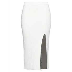 【送料無料】 バルマン レディース スカート ボトムス Midi skirts Off white