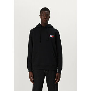 トミーヒルフィガー メンズ パーカー・スウェットシャツ アウター ESSENTIAL FLAG HOOD - Sweatshirt - black