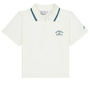 New Balance j[oX fB[X Xj[J[ y(WMNS) New Balance Athletics Half Zip Polo Shirt 'Ivory' NFE22442-IVz TCY US_W_S