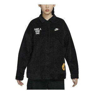 Nike iCL fB[X Xj[J[ y(WMNS) Nike Sportswear Corduroy Jacket 'Black' HF0355-010z TCY US_W_S