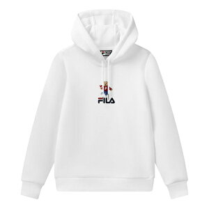 FILA tB fB[X Xj[J[ y(WMNS) FILA Sports Pullover Long Sleeves Hoodie White F11W118288F-WTz TCY US_W_XL