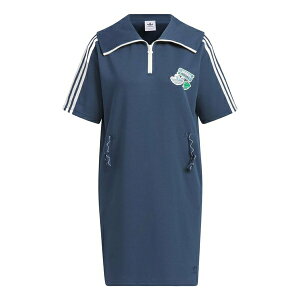 adidas AfB_X fB[X Xj[J[ y(WMNS) adidas Summer Holiday Graphic Play Knit Dress Asia Sizing 'Navy' IW6305z TCY US_W_L