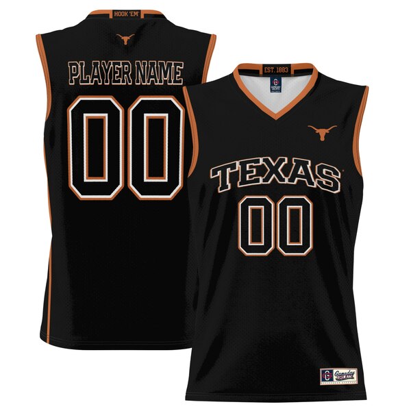 プロスフィア メンズ ユニフォーム トップス Texas Longhorns ProSphere NIL PickAPlayer Men´s Basketball Jersey Black