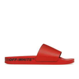OFF-WHITE オフホワイト メンズ スニーカー 【OFF-WHITE Industrial Belt Slides】 サイズ EU_40(25.0cm) Red Black