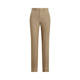 【送料無料】 ラルフローレン レディース カジュアルパンツ ボトムス GLEN PLAID LINEN TWEED PANT Beige