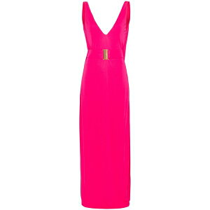 �s���R ���f�B�[�X �����s�[�X �g�b�v�X Cabreo v-neck maxi dress Pink