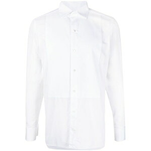 �[�j�A �����Y �V���c �g�b�v�X Panelled evening shirt White