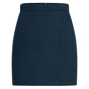 �W�����p�g�D ���f�B�[�X �X�J�[�g �{�g���X Organic-cotton tweed mini skirt Blue
