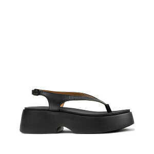 �J���y�[�� ���f�B�[�X �T���_�� �V���[�Y Tasha buckle-fastening platform sandals Black