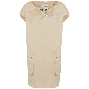 �}���^���}���W�F�� ���f�B�[�X �����s�[�X �g�b�v�X Cotton poplin mini dress Neutrals