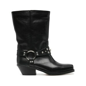 �C�U�x�� �}���� ���f�B�[�X �u�[�c �V���[�Y Antya 45mm biker boots Black