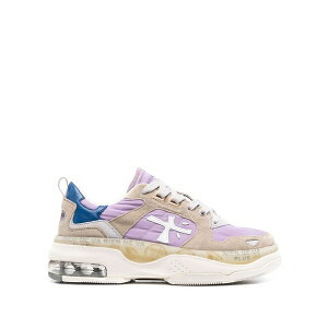 �v���~�A�[�^ ���f�B�[�X �X�j�[�J�[ �V���[�Y Draked lace-up sneakers Purple