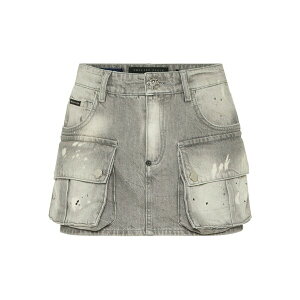 �t�B���b�v�v���C�� ���f�B�[�X �X�J�[�g �{�g���X Cargo mini skirt Grey